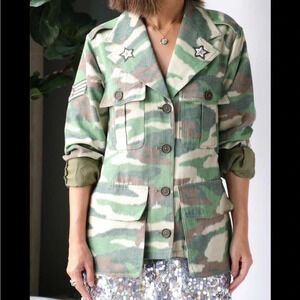 Smythe Green Camouflage Utility Jacket